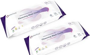 52x Omnitex Incontinence Cleansing Wash Cloths with Barrier Cream - Microwaveable | Rinse-Free All in One Continence Care Cleansing Wipes | Cleans Nourish Protect | With Aloe...