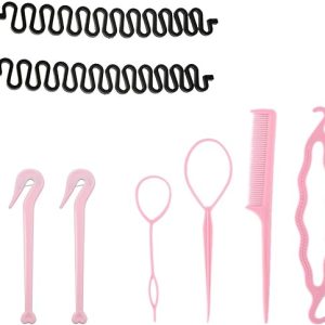 8PCS Topsy Tail Hair Tool,Hair Styling Kit For Boys And Girls,Diy Fashion Hair Styling Tools And Accessories,Easy And Fast Spiral Hair Braid For Girls,Hair Styling Kit For Everyone