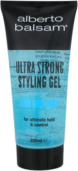 Alberto Balsam Ultra Strong Styling Gel 200ml (Pack of 6 x 200ml)