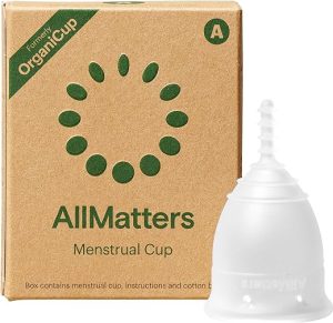 AllMatters Menstrual Cup (Formerly OrganiCup) Size A, for Those Who Haven’t Given Birth Vaginally. Award Winning Period Cup