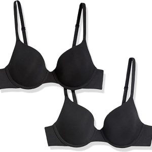 Amazon Essentials Women's Underwired T-Shirt Bra, Pack of 2