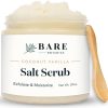 Bare Botanics Natural Body Scrub (Coconut Vanilla) – Gentle Exfoliator & Super Moisturizer | Includes a Wooden Spoon | No Synthetic Fragrances, No Nut Oils, Ready to Gift | Net...