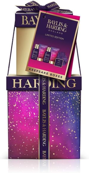 Baylis & Harding Midnight Fig & Pomegranate Luxury Pamper Present Gift Set (Pack of 1) - Vegan Friendly