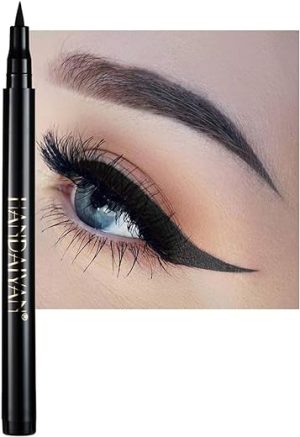 Black Eyeliner Pen Coloured Eyeliner,Matte Liquid Eyeliner Long Lasting Waterproof Eyeliner Make-up Eyeliner Pencil Highly Pigmented Smudge-proof Colourful Eye Liner Pen for...