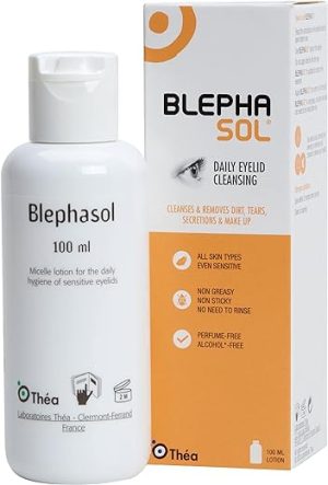 Blephasol Micellar Eyelid Cleansing Lotion 100ml | Effective and Gentle Cleansing for Make-Up Removal, Inflamed and Sensitive Eyelids | Soap & Alcohol-Free