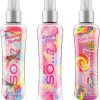 Body Mist by So…? Womens Lollipop Galore, Rainbow Sorbet, Candy Floss Body Spray Mixed Fragrance 100ml Bundle (Pack of 3)