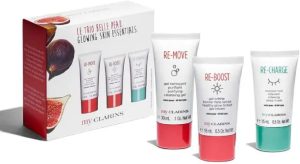 Clarins 3 Piece My Clarins skin starter kit glowing skin essentials cleansing gel 30ml tinted gel cream relaxing mask travel gift boxed