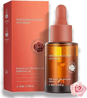 Face Moisturizer for Women - Face Serum - Anti Aging Serum - Anti-wrinkle Reduce Fine Line Firm Pore - Squalane Natural Organic Moisturizing & Hydrating - Black Tea Improving...