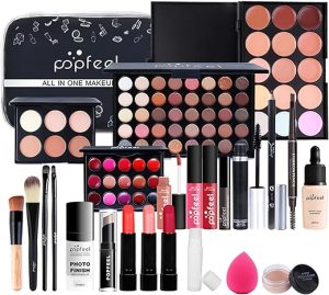 FantasyDay All-in-one Makeup Set Gift Surprise | Full Makeup Kit for Women Cosmetic Essential Starter Bundle Include Eyeshadow Palette Lipstick Blush Foundation Concealer Face...