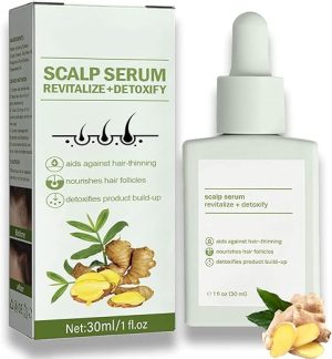 Ginger Hair Growth Oil - Ginger Hair Growth Serum - Hair Care - Moisturize & Repair Dry Damaged Hair - Thicken & Strengthen Thin Hair - Effective Hair Loss Treatment Women Men...
