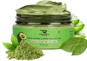 Korean Clay Mask For Skincare,Organic Face Mask,Vegan Avocado & Green Tea Clay Mask,Natural Face Mask Skincare,Skin Repair Mask,100% Vegan Organic Body Mud Mask Mask,Face Mask...
