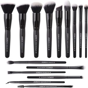 Makeup Brushes Zoreya Makeup Brush Set Premium Foundation Brush Kabuki Brush With Soft and Cruelty-Free Synthetic,for Cosmetics Foundation Concealers Powder Blush Blending Face...