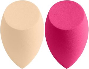 Makeup Sponge Egg Set,2 Pack Funwaretech Foundation Blenders Beauty Sponges Professional Face Puffs, Dry & Wet Use for Powder, Cream,Liquid Creams,Olive-shape