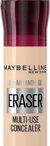 Maybelline Instant Anti Age Eraser Eye Concealer, Dark Circles And Blemish Concealer, Ultra Blendable Formula, 00 Ivory
