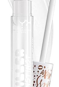 NYX Professional Makeup Filler Instinct Plumping Polish, Shimmery Lip Gloss, Hydrating & Conditioning, Vegan Formula, 2.5 ml, Shade: Let's Glaze