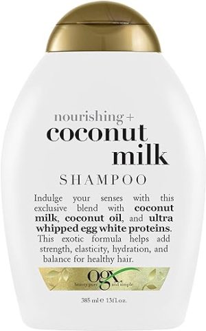 OGX Coconut Milk Hydrating Shampoo,385 ml (Pack of 1)