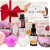 Pamper Hampers for women,Pamper Gifts for Birthday, Self Care Gifts Basket,Bath Gifts Set for Her, Spa Gift set with Bath bomb,Hand Cream,Soap,Scented Candle, Body Scrub,Massage...
