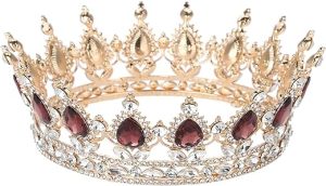 Princess Crown Wedding Crowns Unfaded Shiny and Classy Hypoallergenic Classic Handmade for Prom Wedding