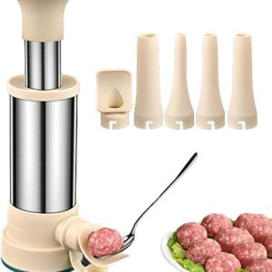 Sausage Stuffer,Stainless Steel Hand Push Meat Sausage Stuffing Machine - Hand Push Meat Sausage Stuffing Machine for Professional Commercial Kitchen Household Bohany