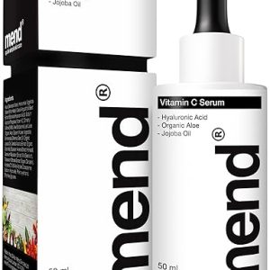 Vitamin C Serum for Men- Mens Skincare- Hyaluronic Acid, Vegan Society Registered & Certified Organic, Mens Face Serum, Huge Luxury Bottle & Timeless Gift Box