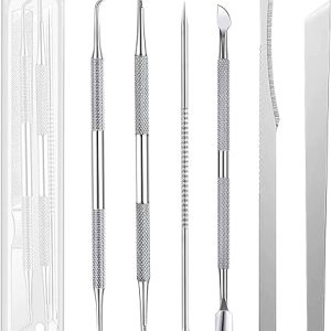 6 PCS Ingrown Toenail Tool Toenail File Toe Nail Kit Cuticle and Nail Care Set Stainless Steel Ingrown Toenail Tool Pedicure Tool Kit For Manicure and Pedicure Use Personal Care...