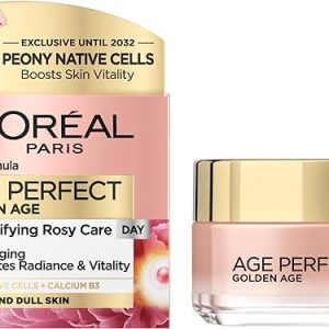 L’Oreal Paris Face Moisturiser, Age Perfect Golden Cream, Rehydrates and Restores Appearance Of Skin, Day Cream, 50 ml (Pack of 1)