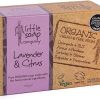 Little Soap Company Organic Soap Bar - Vegan, Cruelty Free, No SLS or Parabens with English Lavender & Citrus |Natural & Organic Body & Hand Soap (110g)