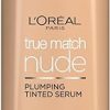 L'Oreal Paris True Match Tinted Serum Foundation, 1% Hyaluronic Acid, Hydrating Formula, Replumps Skin in 1 Hour for a Natural Glowing Finish, 30 ml, Shade 4-5 Medium