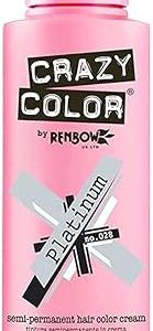 Renbow Crazy Color Semi Permanent Hair Color Cream Platinum No.28 100ml